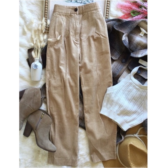 H&M Vintage Farmhouse High Waisted Corduroy Slacks - Picture 9 of 11